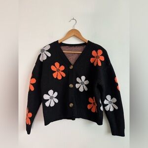 Flower Print Cardigan